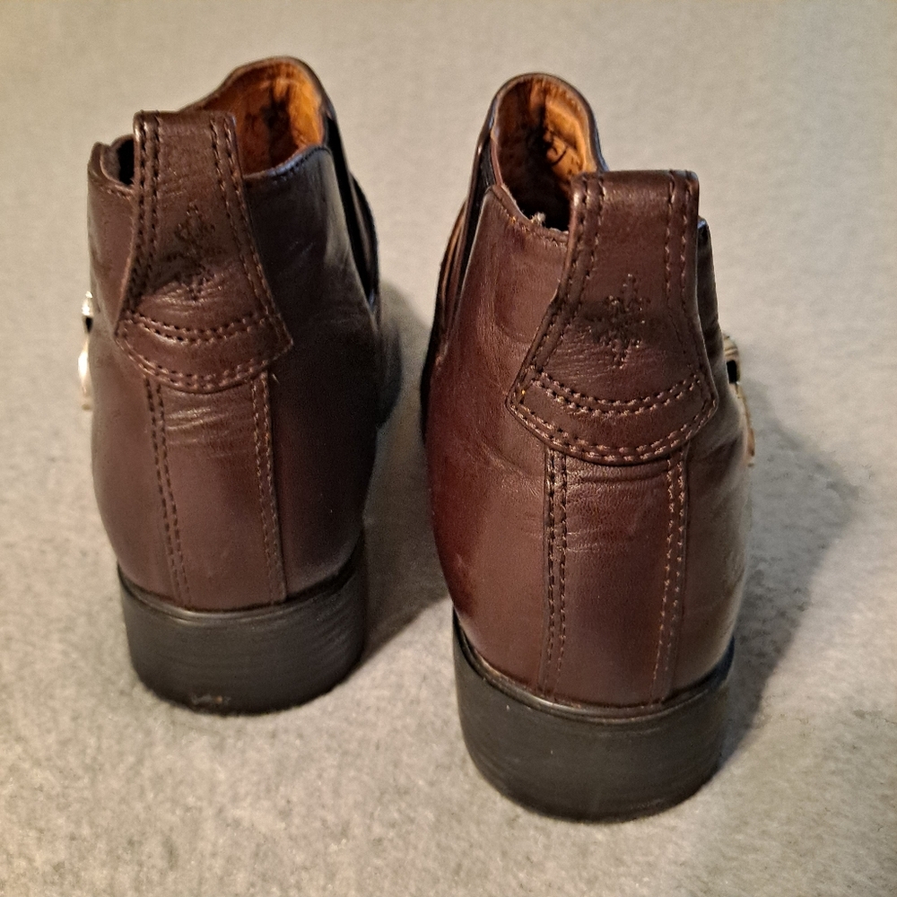 Ariat Womens Western Ankle Fashion Dress Boots Brown Buckle 12525 Size 6.5 - Picture 10 of 12